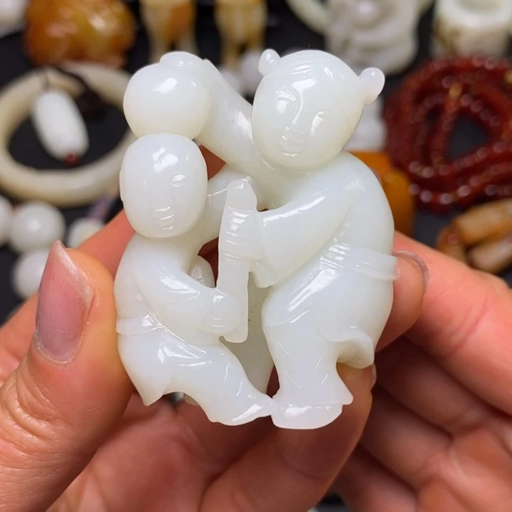 和田玉未镶嵌挂件