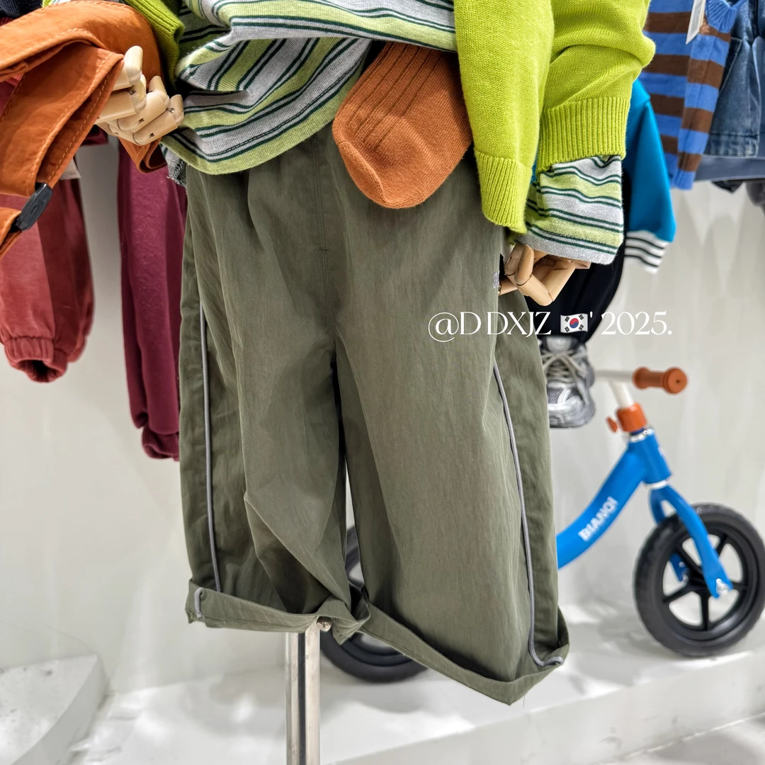 【滚滚家】春款儿童韩版时尚百搭男女童可穿休闲卡绳运动长裤 5002