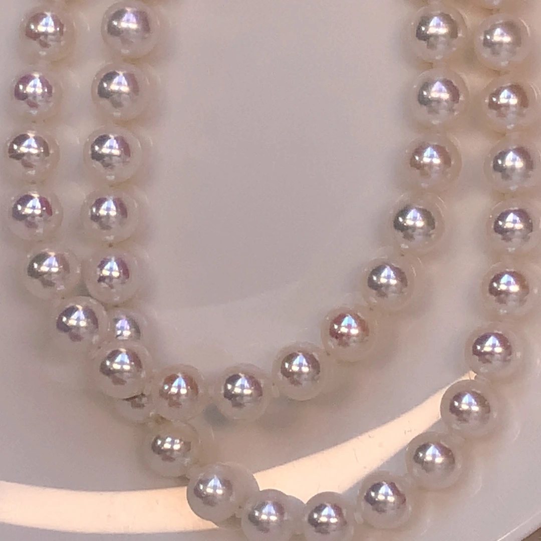 用***3淡水珍珠银S925镶嵌颈饰