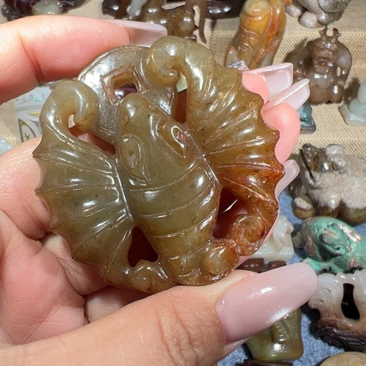 和田玉未镶嵌挂件