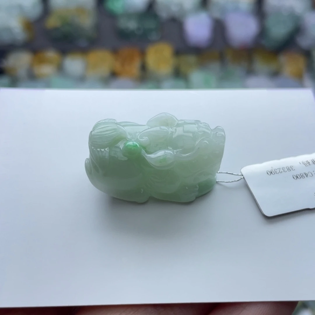 翡翠颈饰未镶嵌貔貅