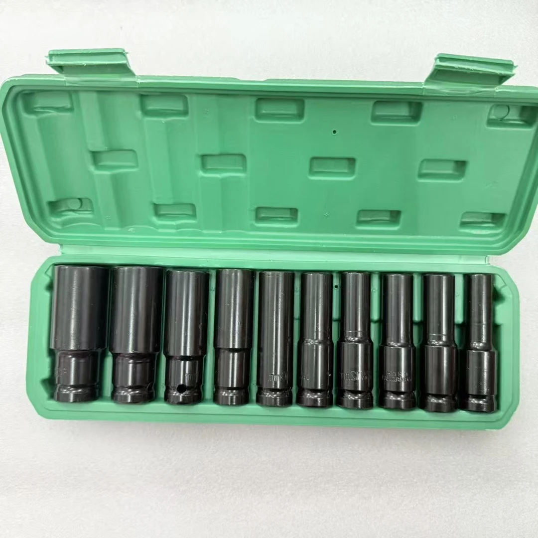 【正品补贴】套筒铬钒钢加长套筒电动扳手风炮批工具套装强六角钻