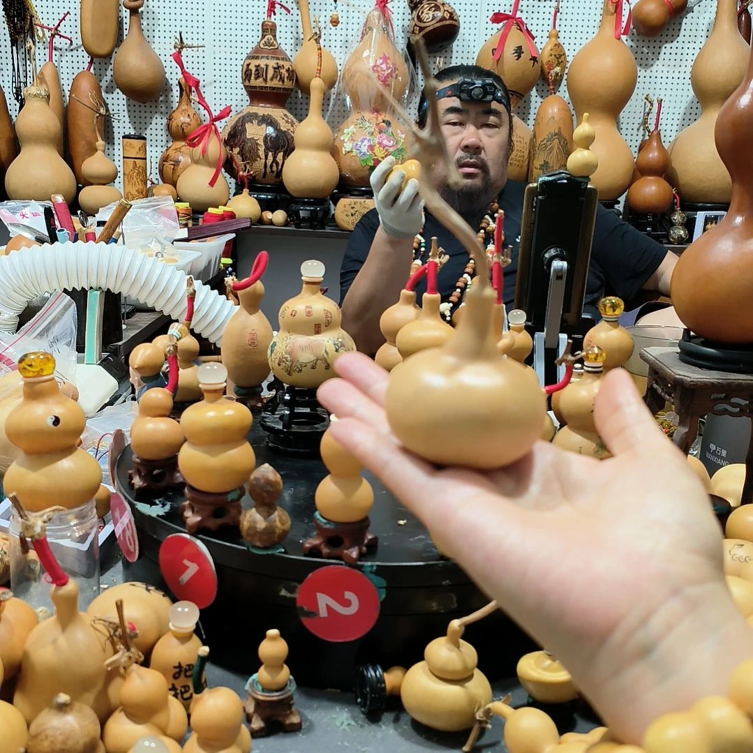 木**风葫芦福禄双全手把件