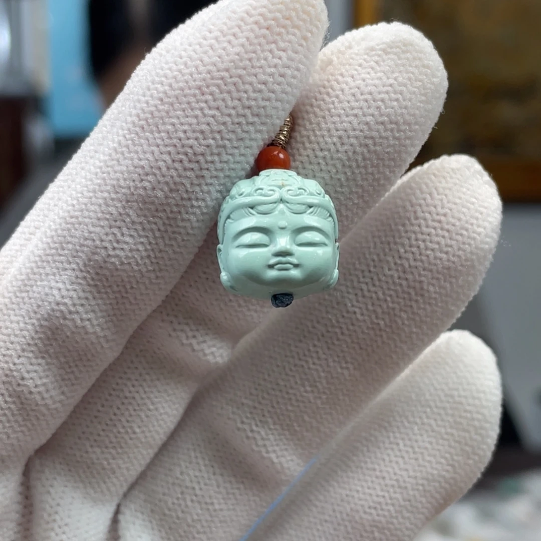 绿松石未镶嵌挂件