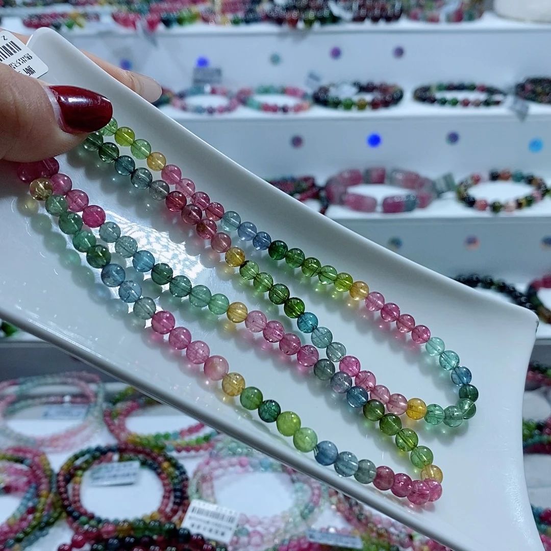 碧玺手链未镶嵌多样性发一条