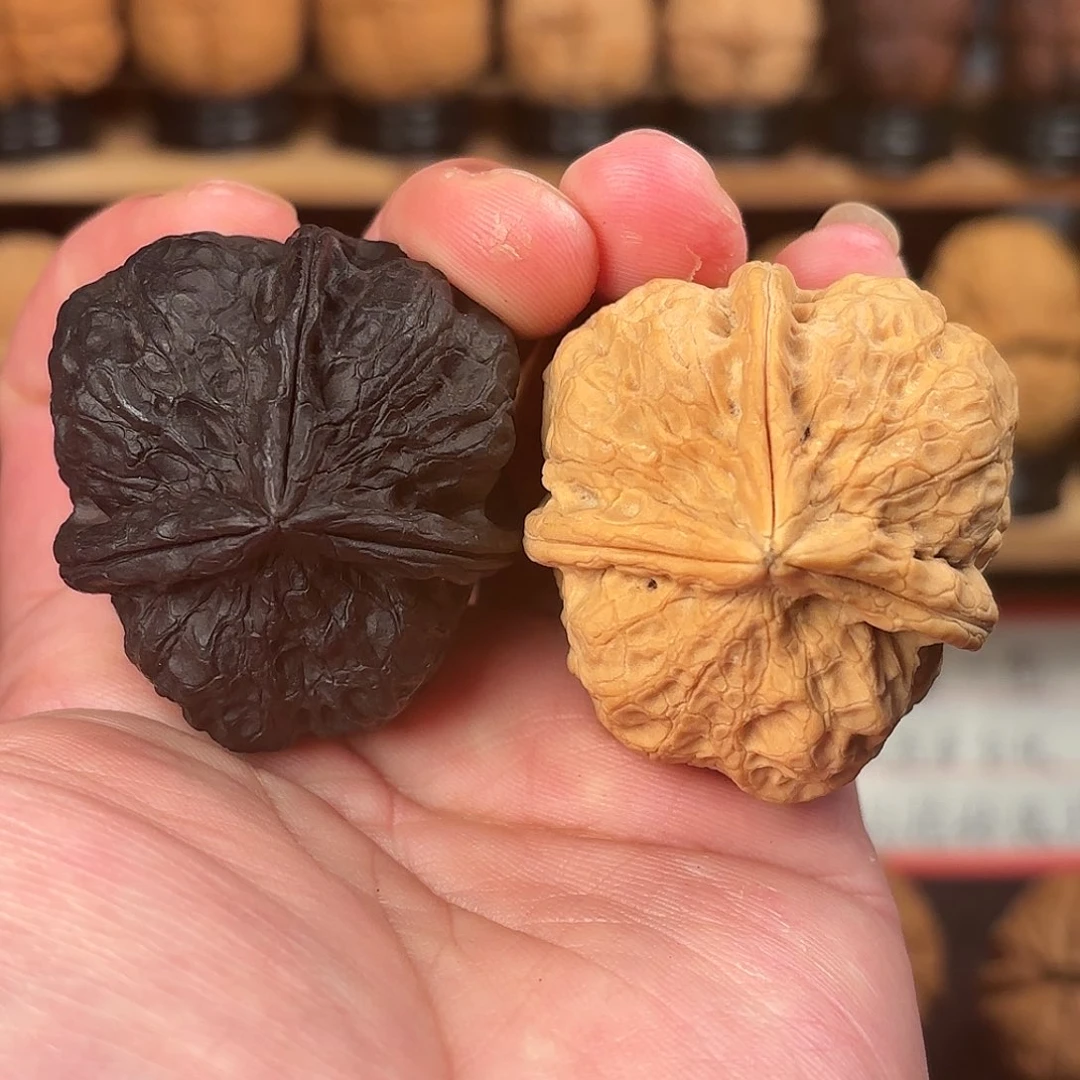 吊坠文玩核桃微瑕阴阳三棱