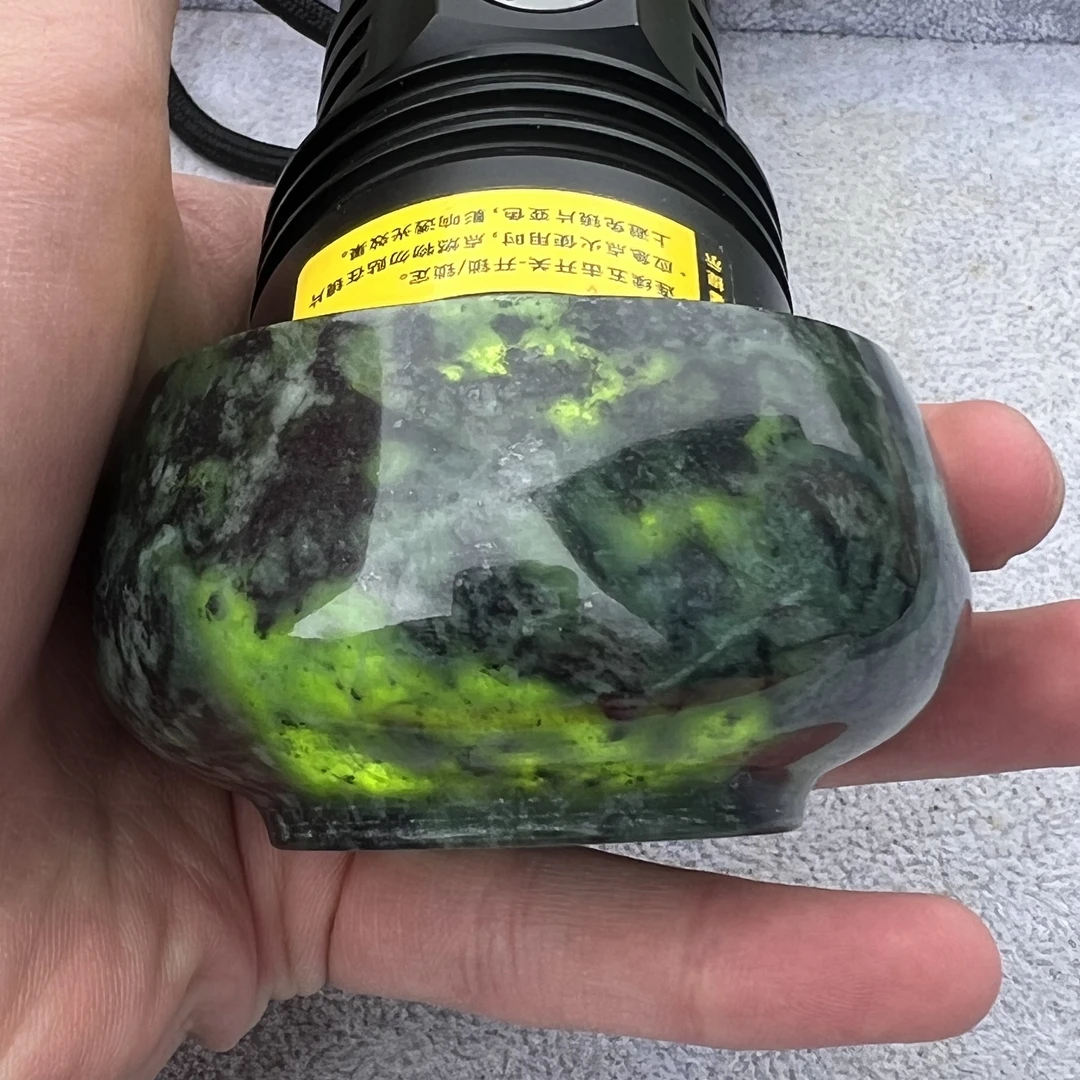 【西藏圣品】藏玉药王石 一口茶杯禅杯  创意复古家用