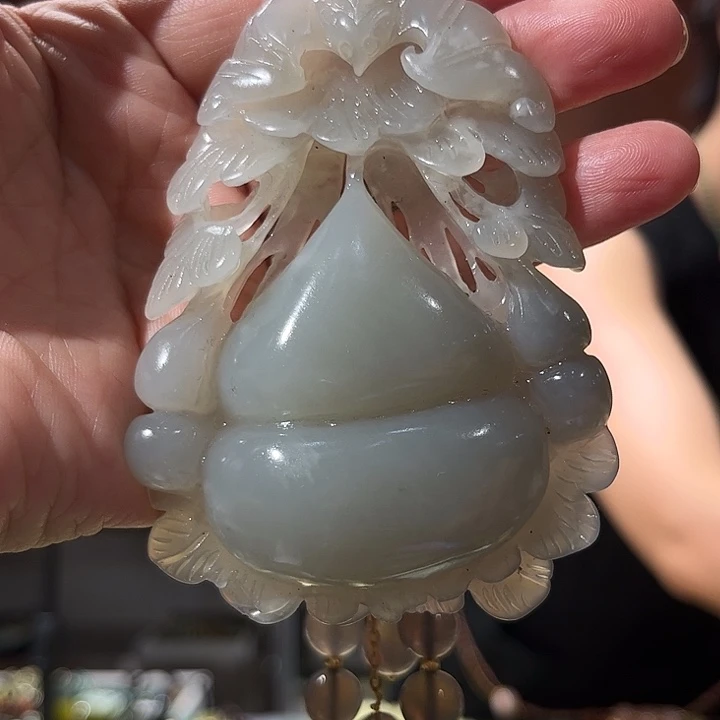 岫玉未镶嵌毛衣链