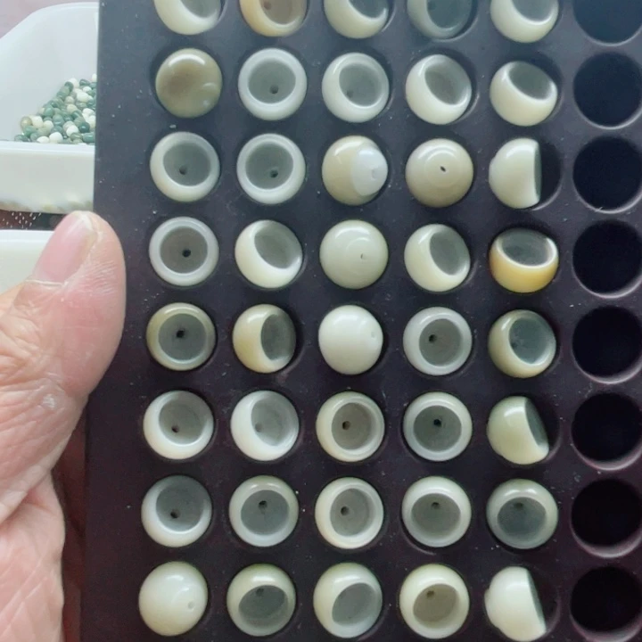 吊坠白玉菩提精品12碗50颗
