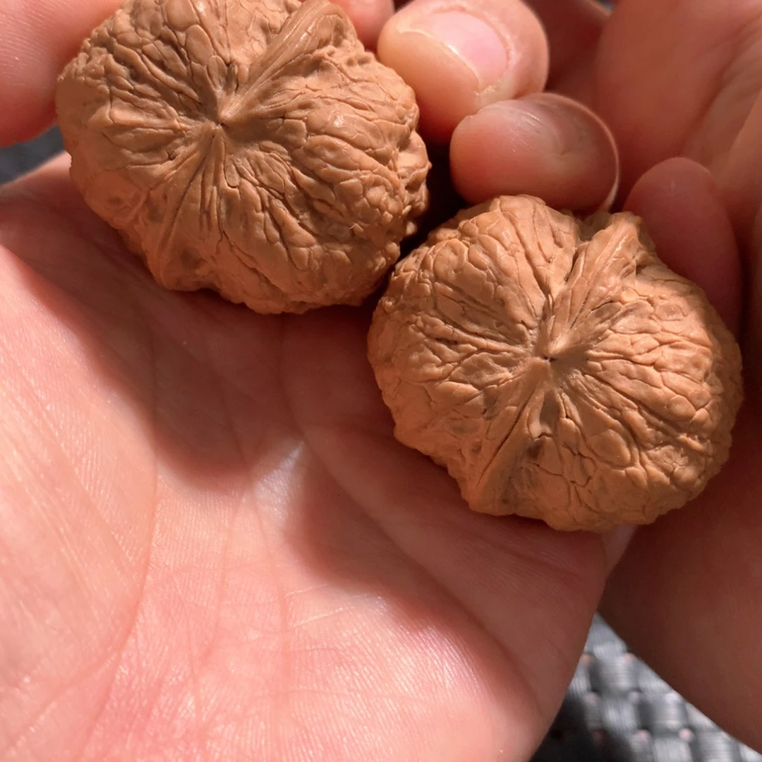 文玩核桃把件云铁反油