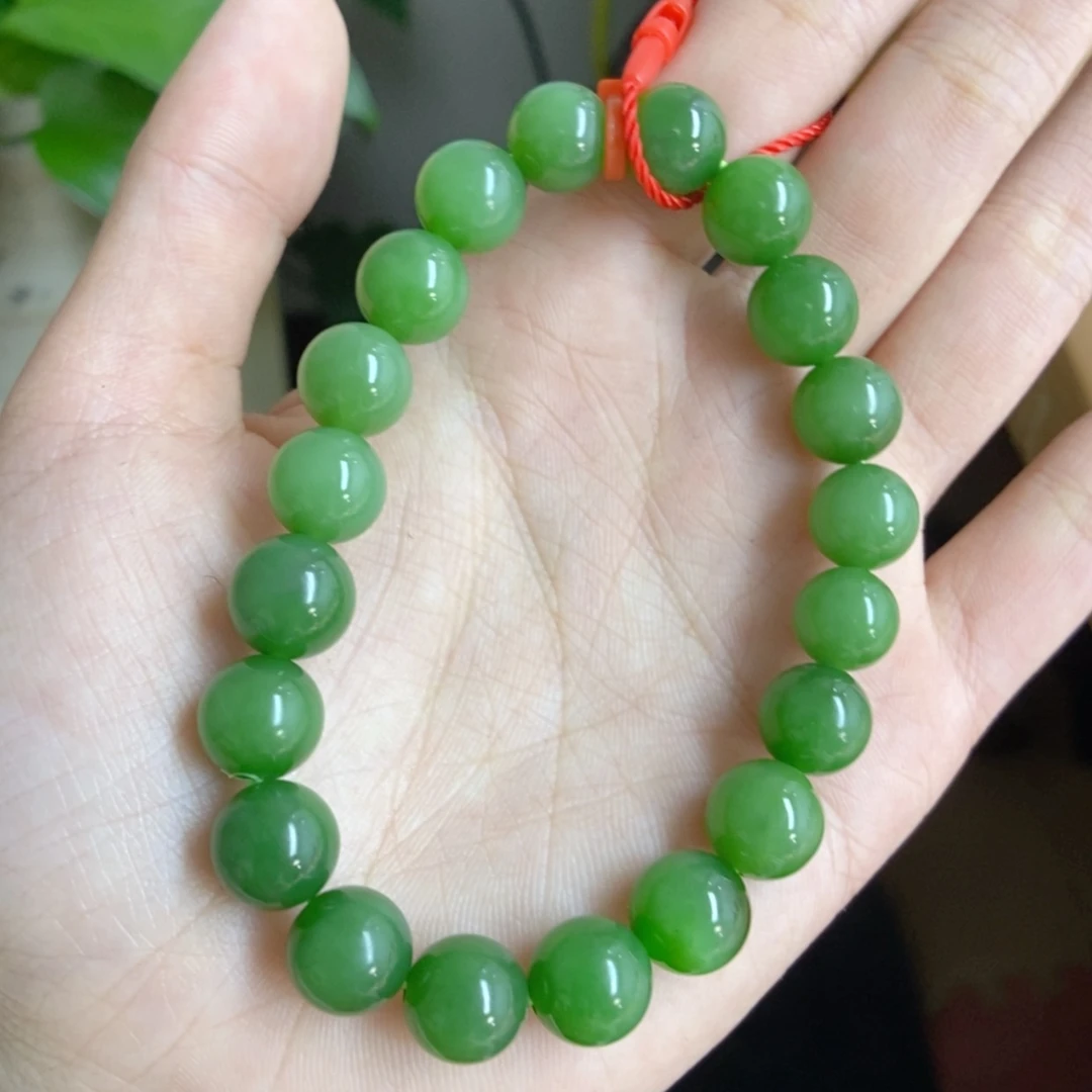 【闪购商品】未镶嵌手链和田玉（碧玉）