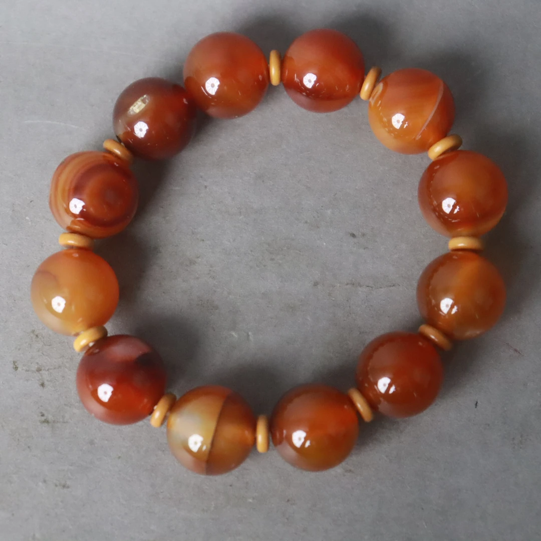 Tgz39 清代 玛瑙手串