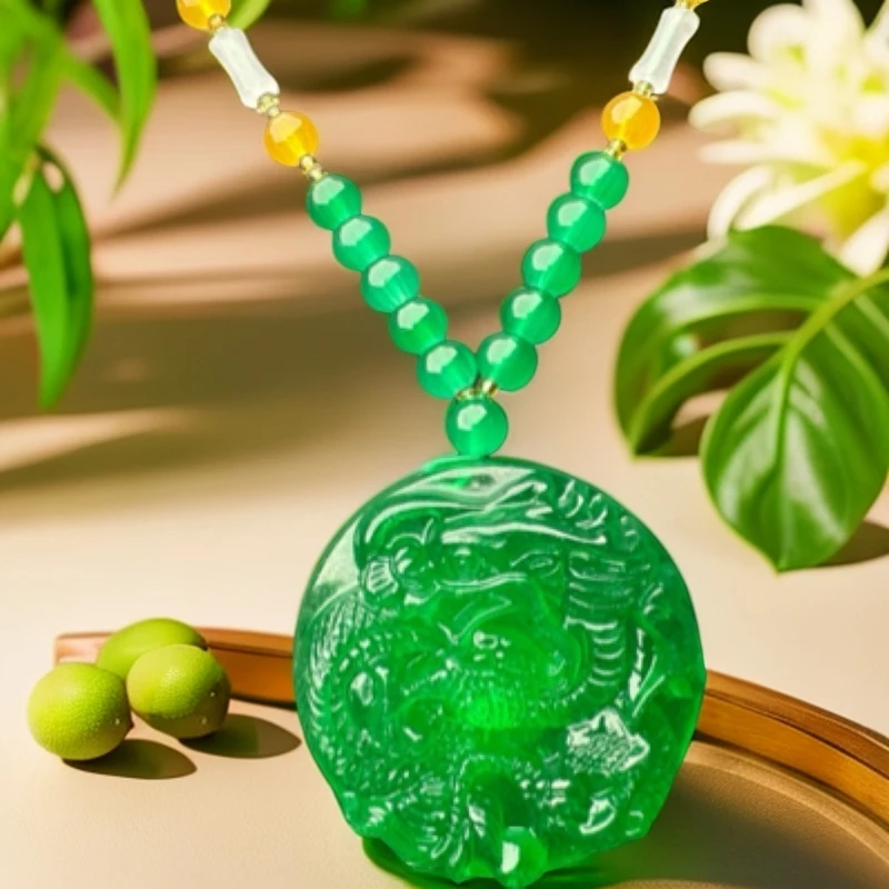 ｛老三高端甄选}DSJ09 绿色圆龙牌