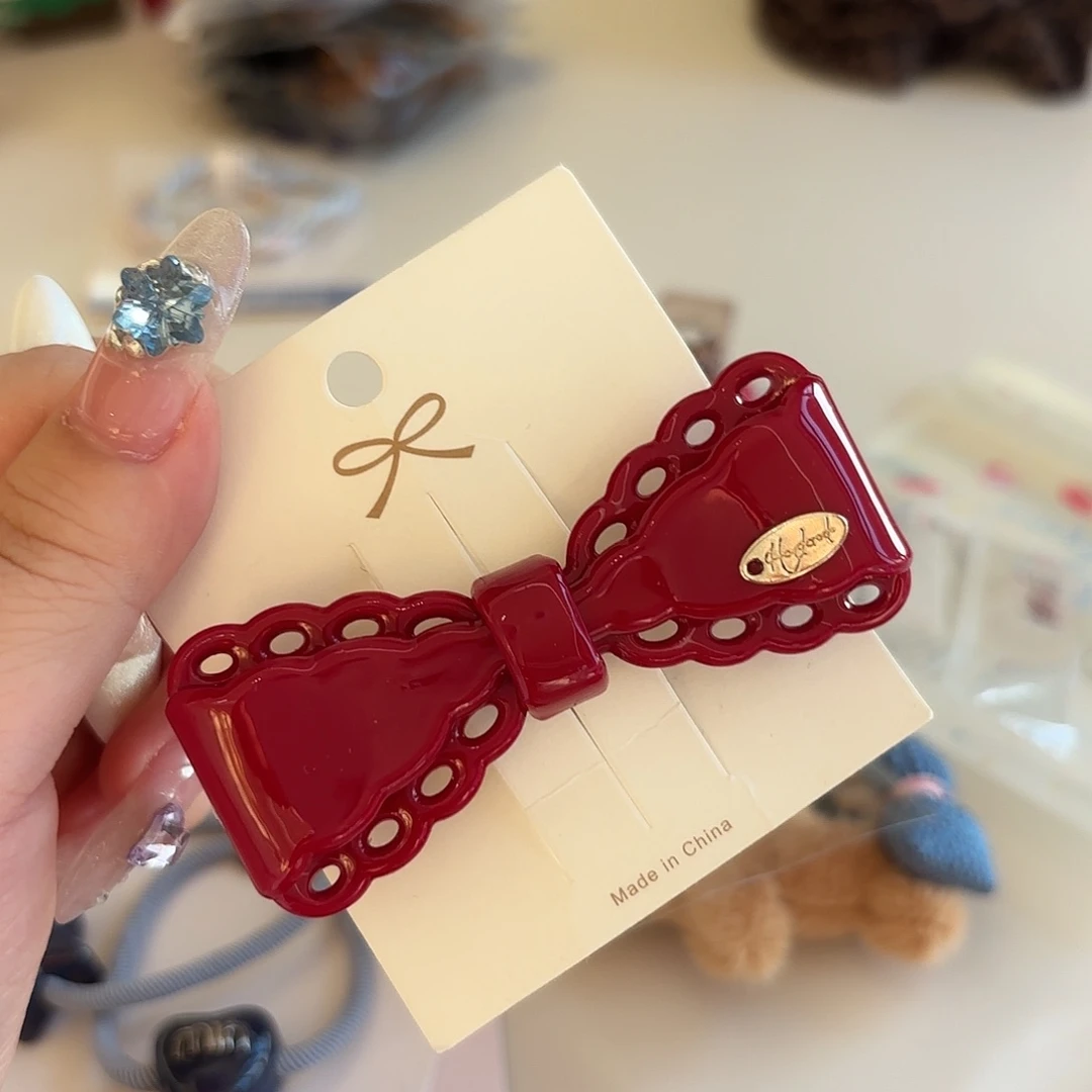 皮质铁合金发饰发夹