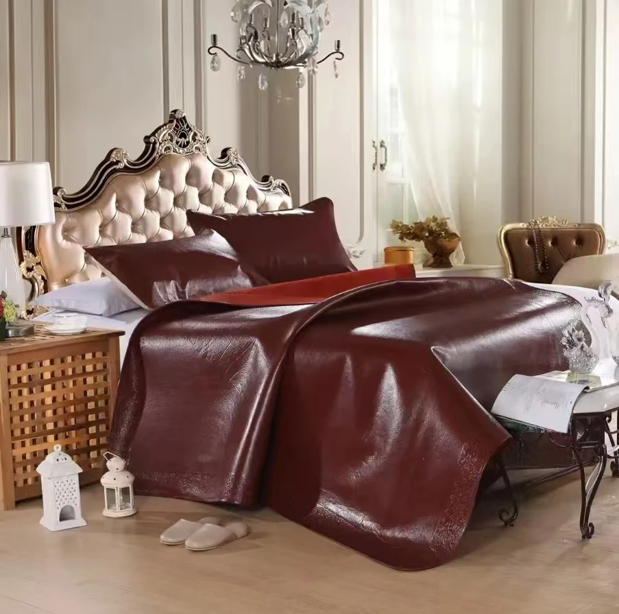 618特惠 顺丰包邮 头层牛皮凉席厂家直销假一赔十