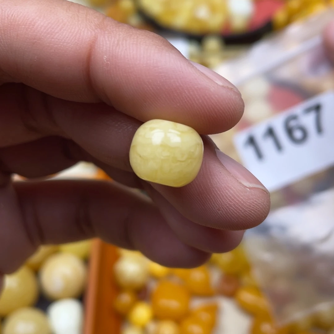 琥珀珠宝奇石未镶嵌针尖小坑12 虎皮