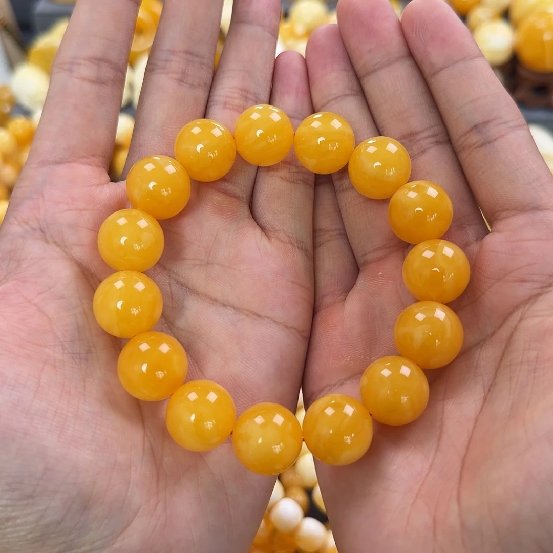 琥珀未镶嵌珠宝奇石16mm同料