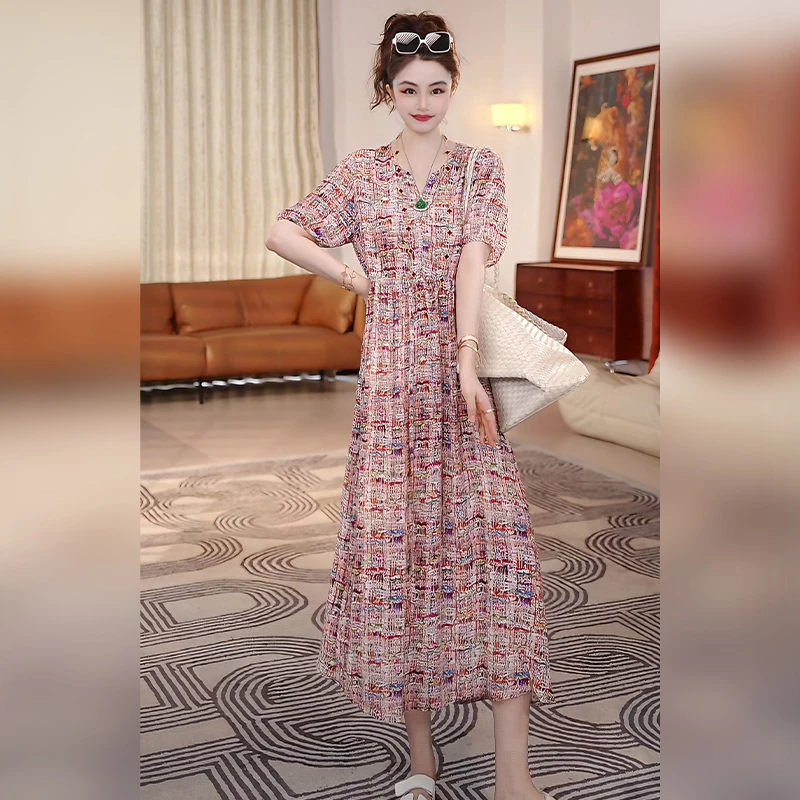 【Linda姐高端线】夏季新款时尚气质长裙法式连衣裙子AS5LYH1827