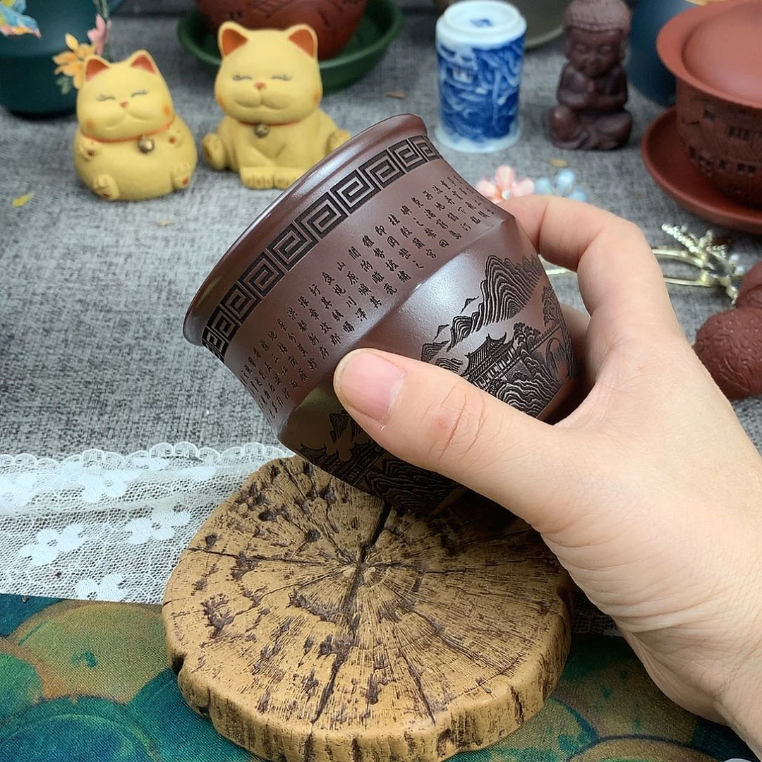 茶杯紫砂高端主人杯