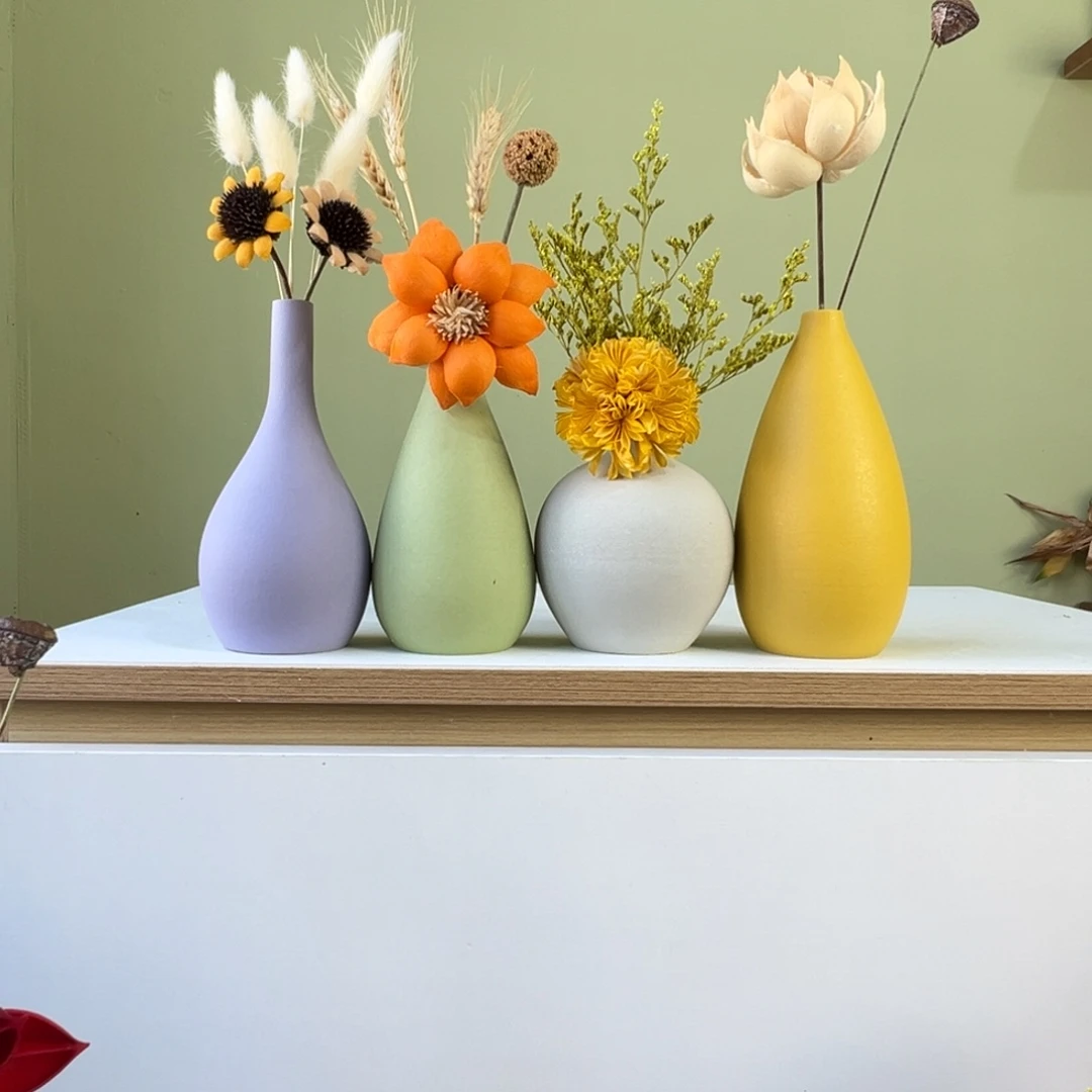 摆件陶瓷花瓶带花高度20-30厘米左右