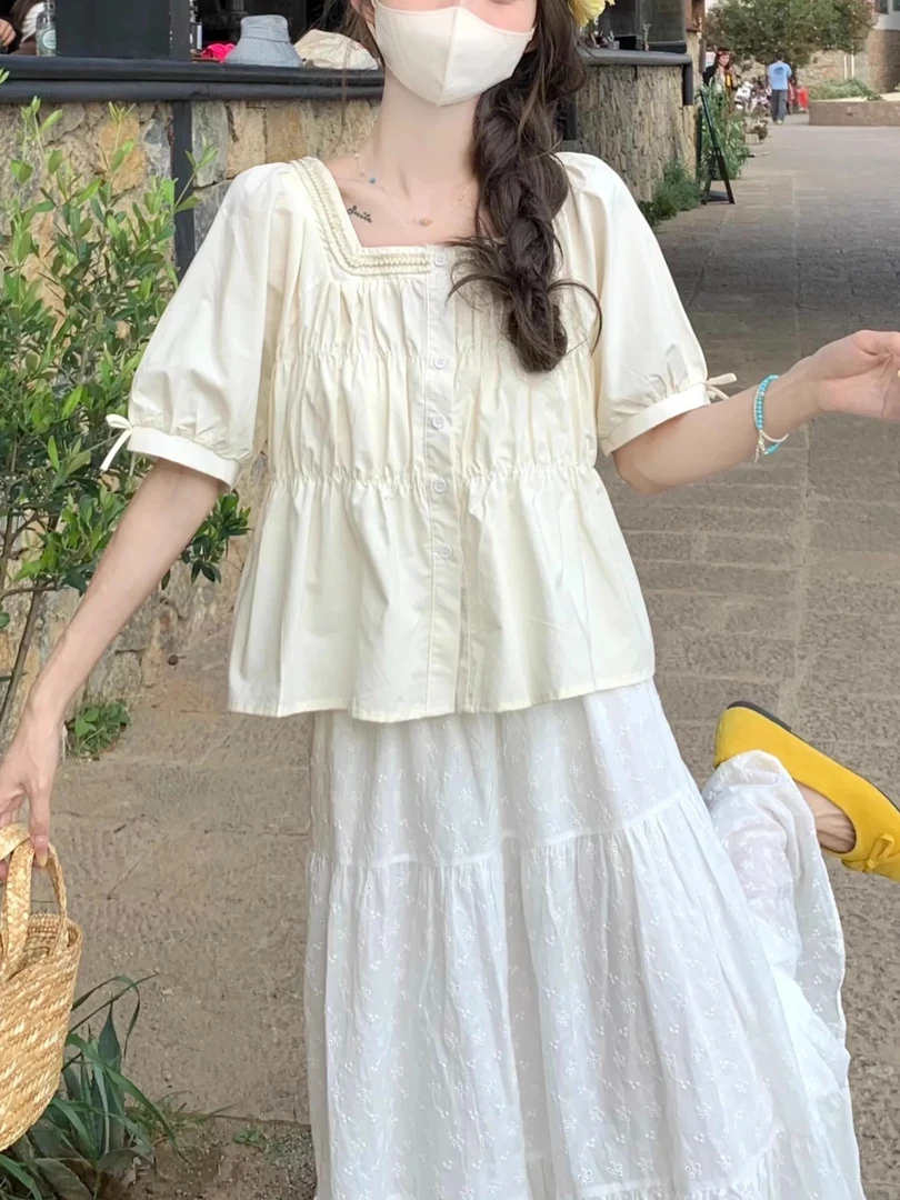 800-899 直播间孤品新款显瘦百搭上衣美式辣妹短款夏季