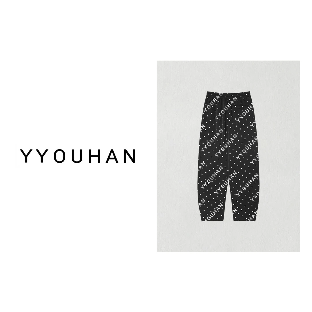 2024夏季小众设计极简风百搭波点休闲裤 2406B2739