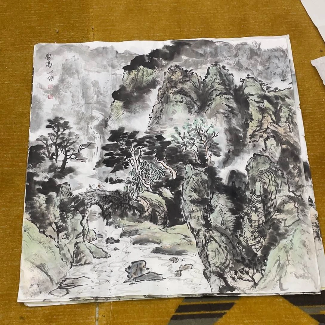 国画期*绘画作品贺老师666666五张
