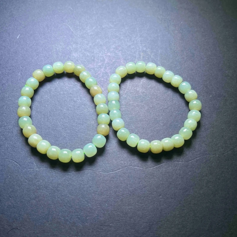 【小魏总珠宝】天然和田玉老型珠手串7.8mm【多样性发一】