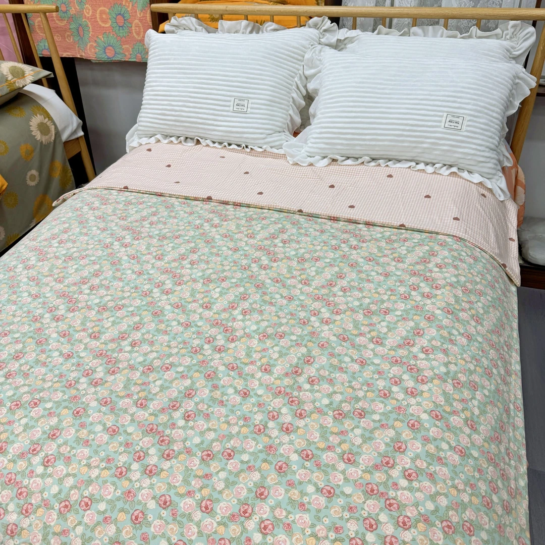 【单人被套】1.6×2.1米  全工艺精梳斜纹  超软糯细腻【蔷薇园】