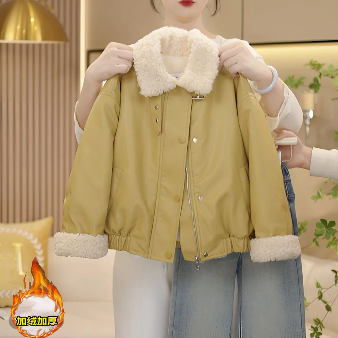 女童冬款外套加绒加厚2025新款网红中大童儿童装