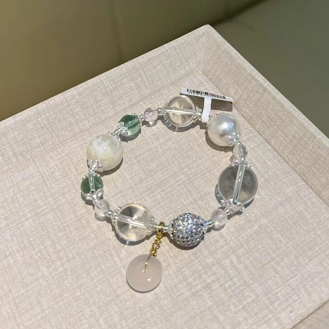 「直播间专属」4640 白水晶➕雪花幽灵➕绿萤石多样性发其一