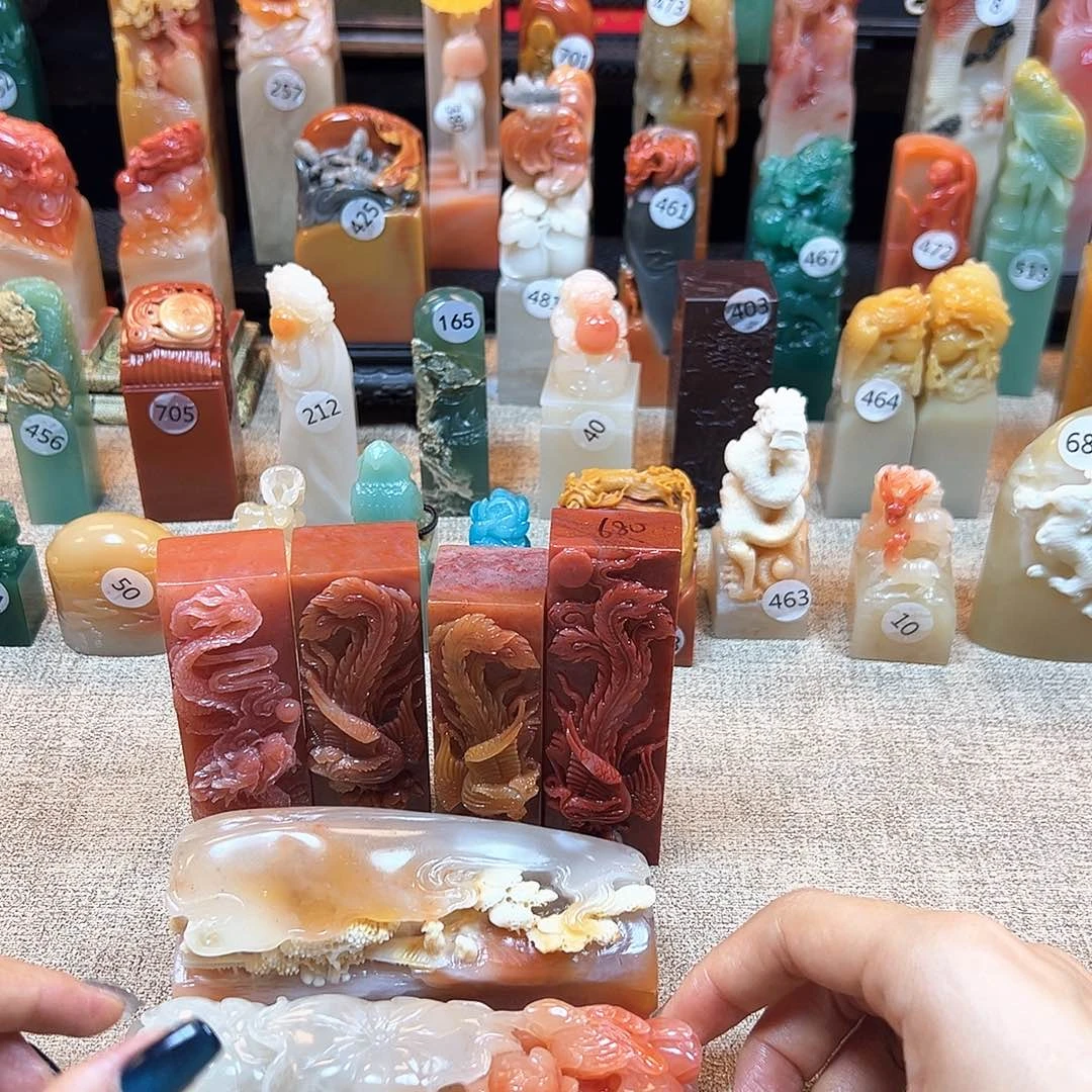 大***糖昌化石印石寿山石雕刻