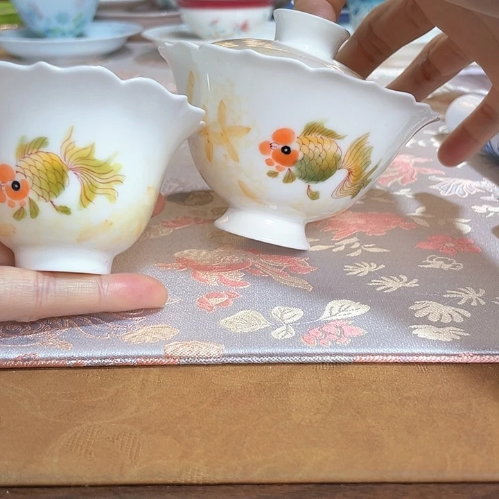 【闪购商品】胖头鱼盖碗➕花口杯哈哈