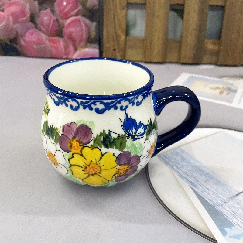 【欧礼HOME】千紫系列嘟嘟杯水杯釉下彩高温瓷