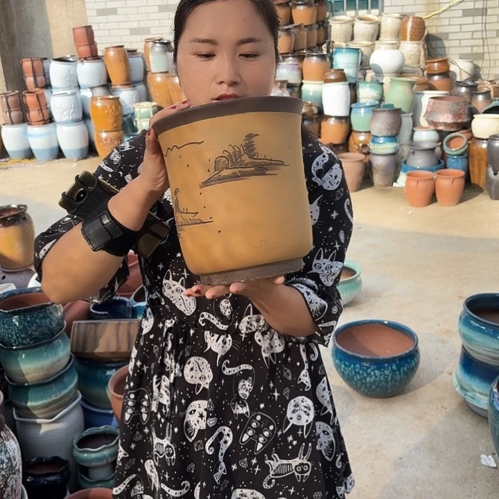 口22高22瑕疵一个盆子。