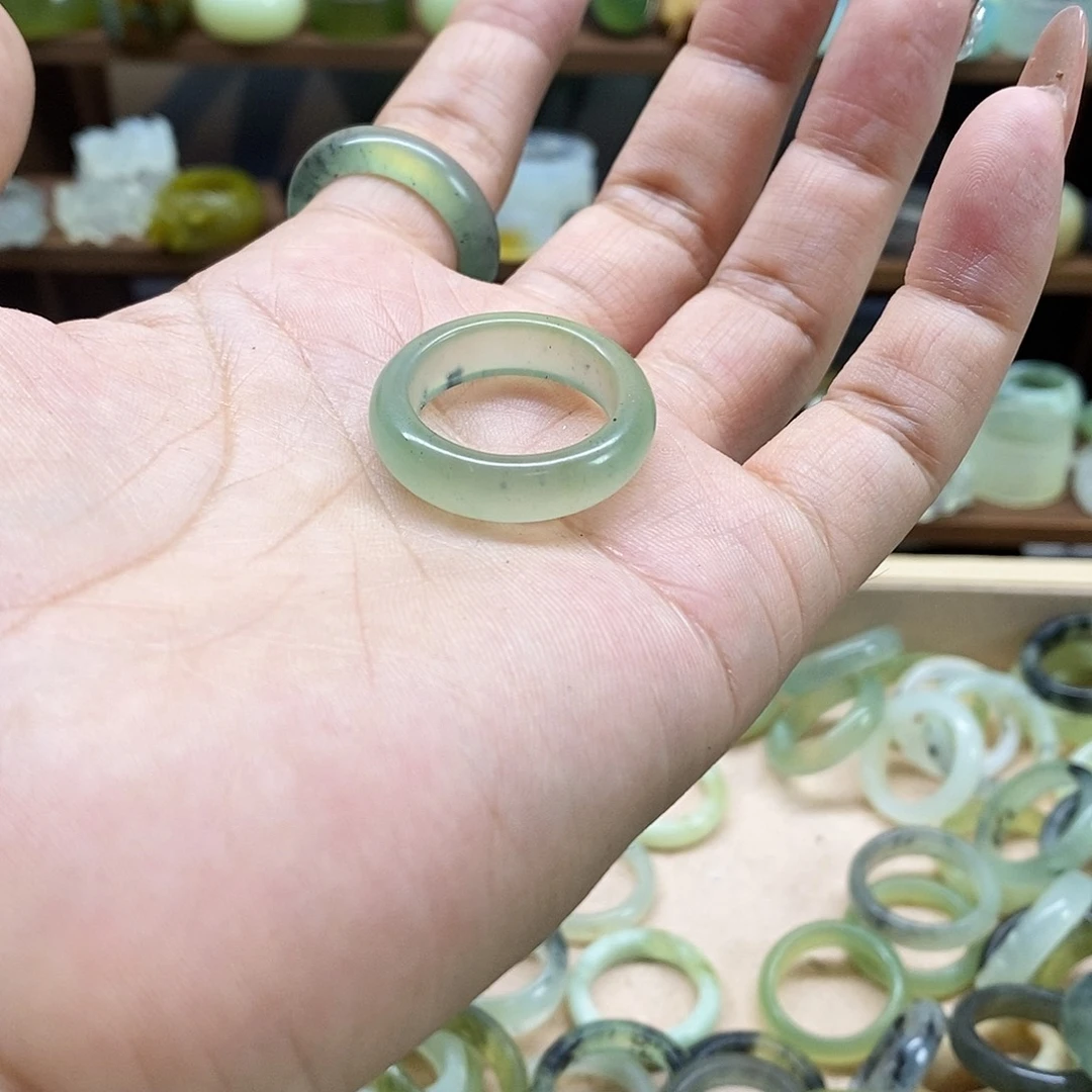 岫玉戒指未镶嵌熙*浠