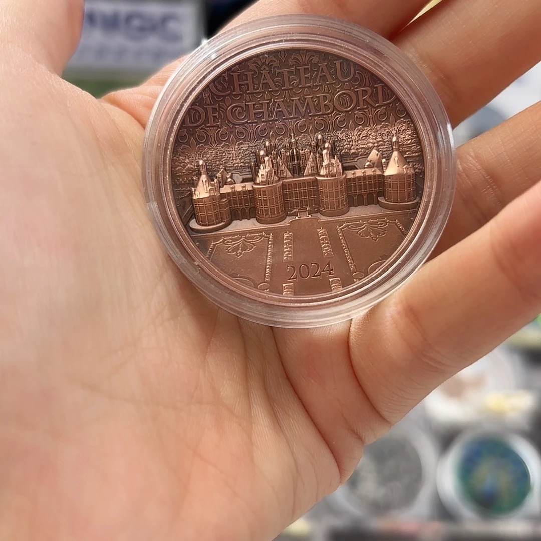 银Ag925【铜币】香槟城堡铜币2024年50克
