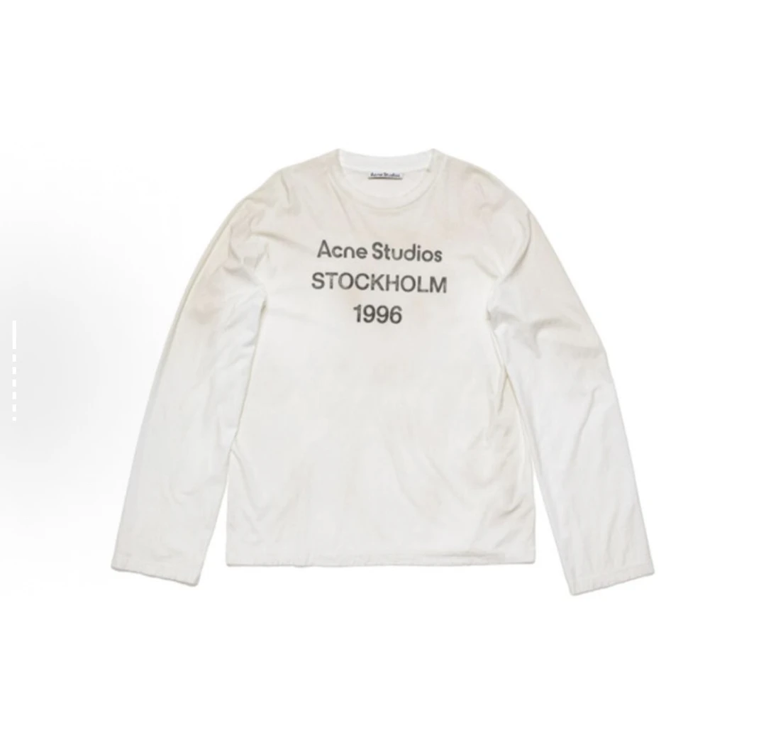 未使用 maje Acne Studios 1996系列字母印花图案宽松圆领长袖