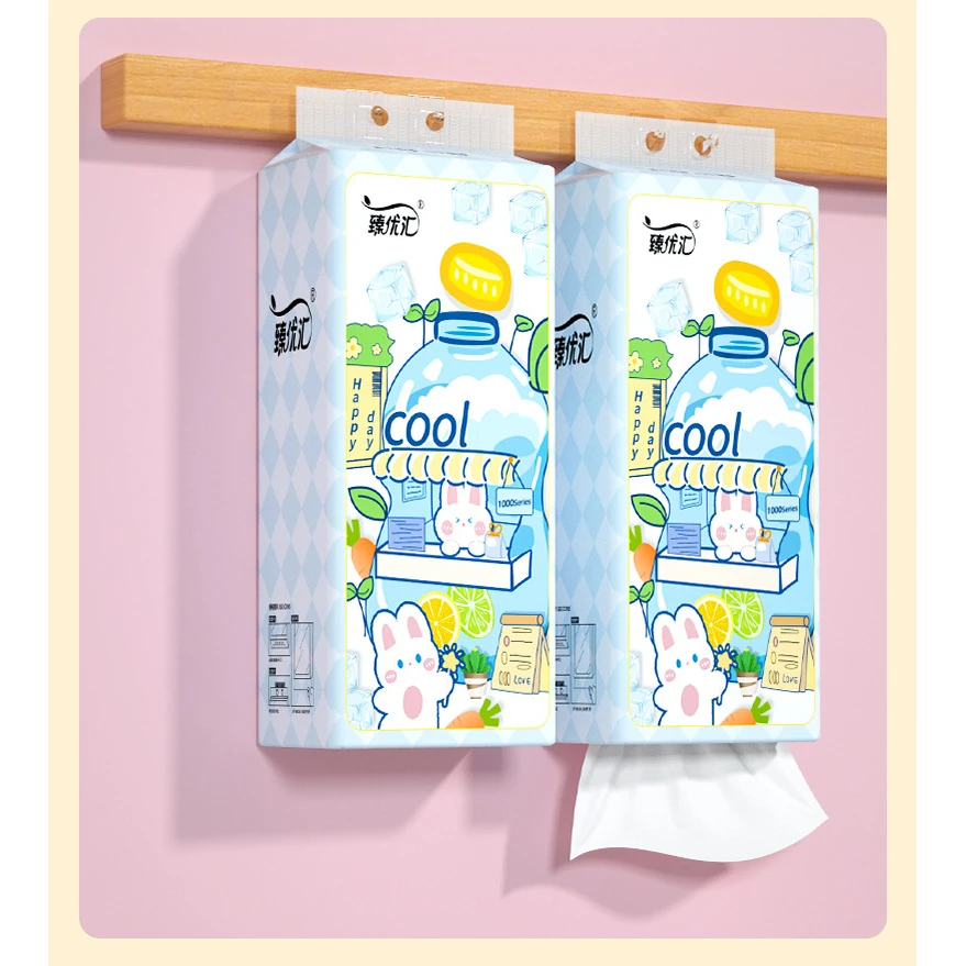 1提悬挂式抽纸加量装纸巾原生木浆卫生纸亲肤柔软面巾纸