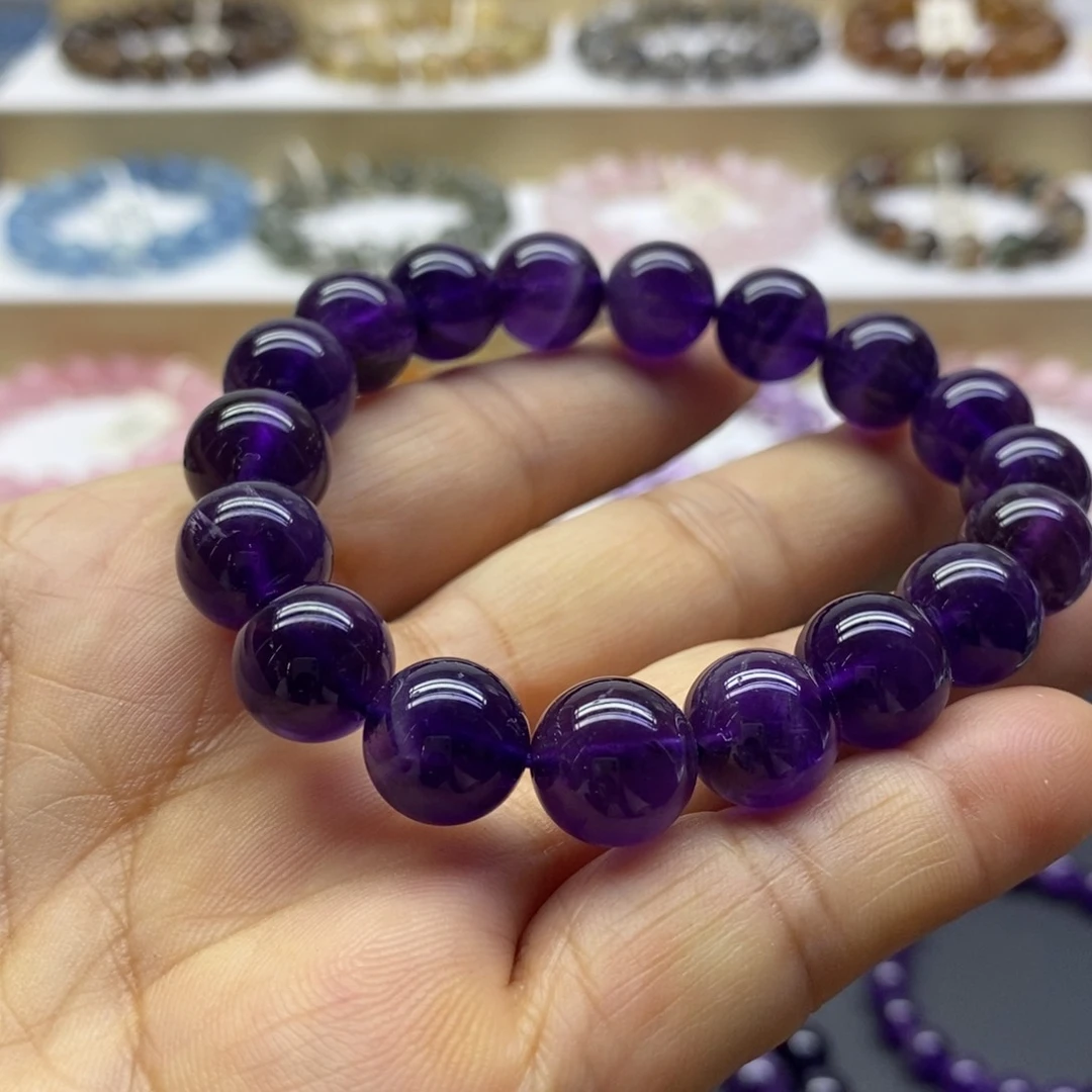 水晶手链未镶嵌乌拉圭紫11m