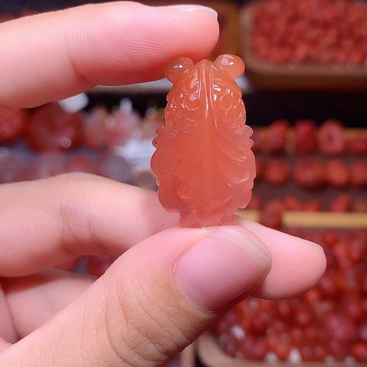 南红玛瑙未镶嵌南红金鱼2