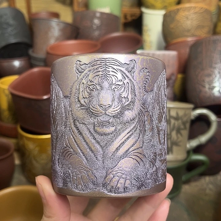 紫砂茶杯宜兴紫砂茶具正品