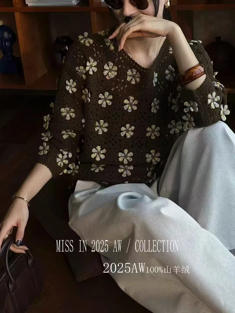 100羊绒✦花瓣手工款