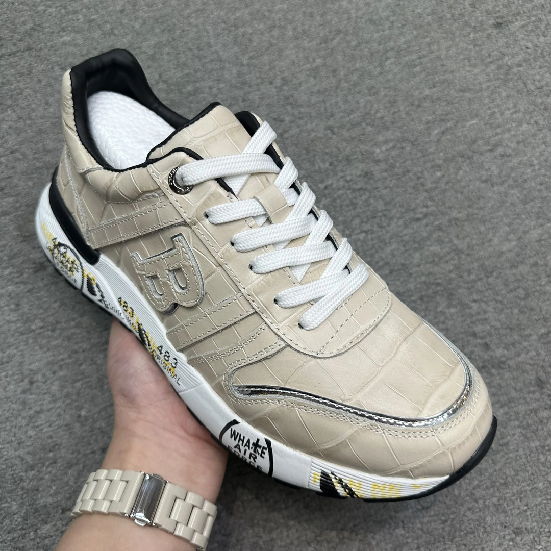 8822-15-杏-鳄鱼皮-男士休闲鞋