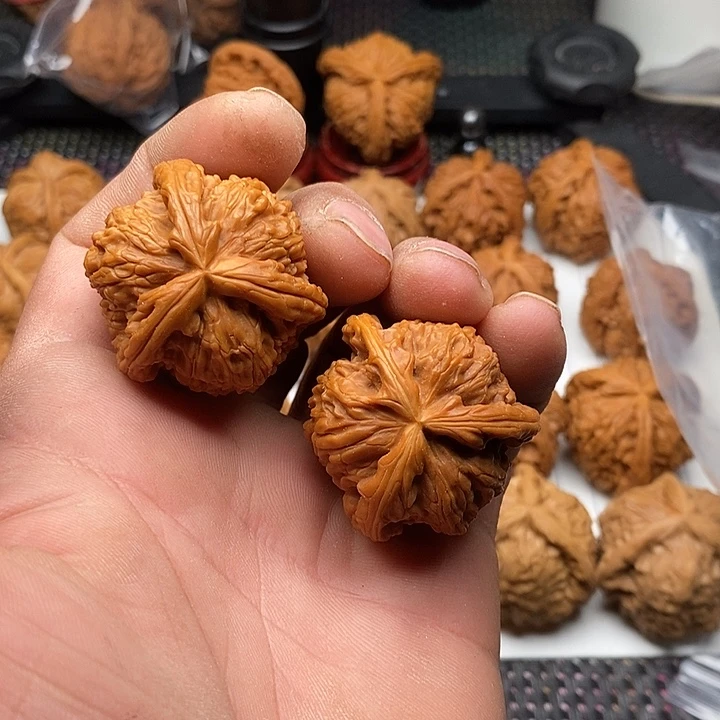 晨****手串/手链核桃拼接白狮子15号