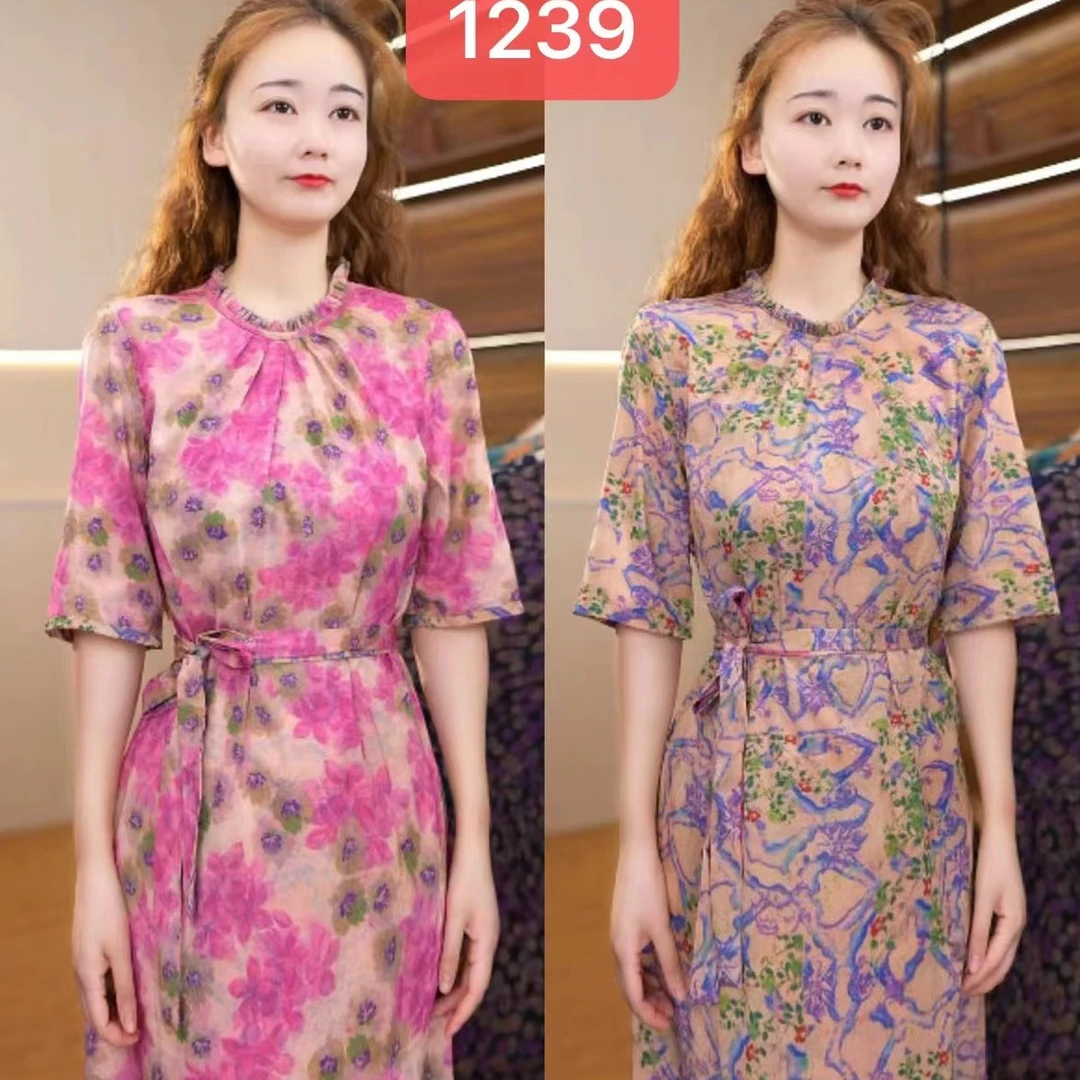 1239-11新款舒适时尚双面穿连衣裙