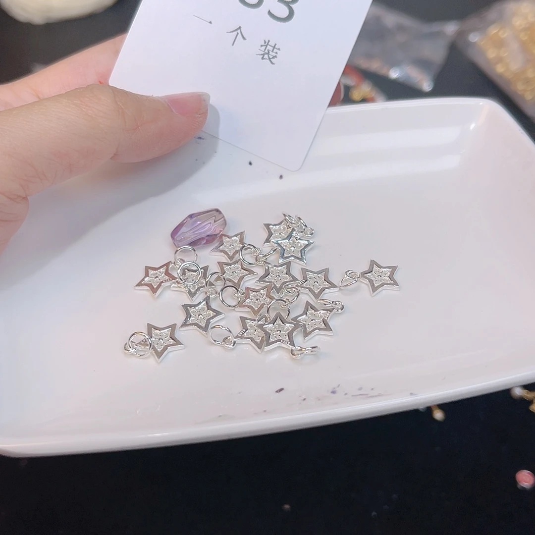 紫晶珠宝半成品银S925镶嵌83