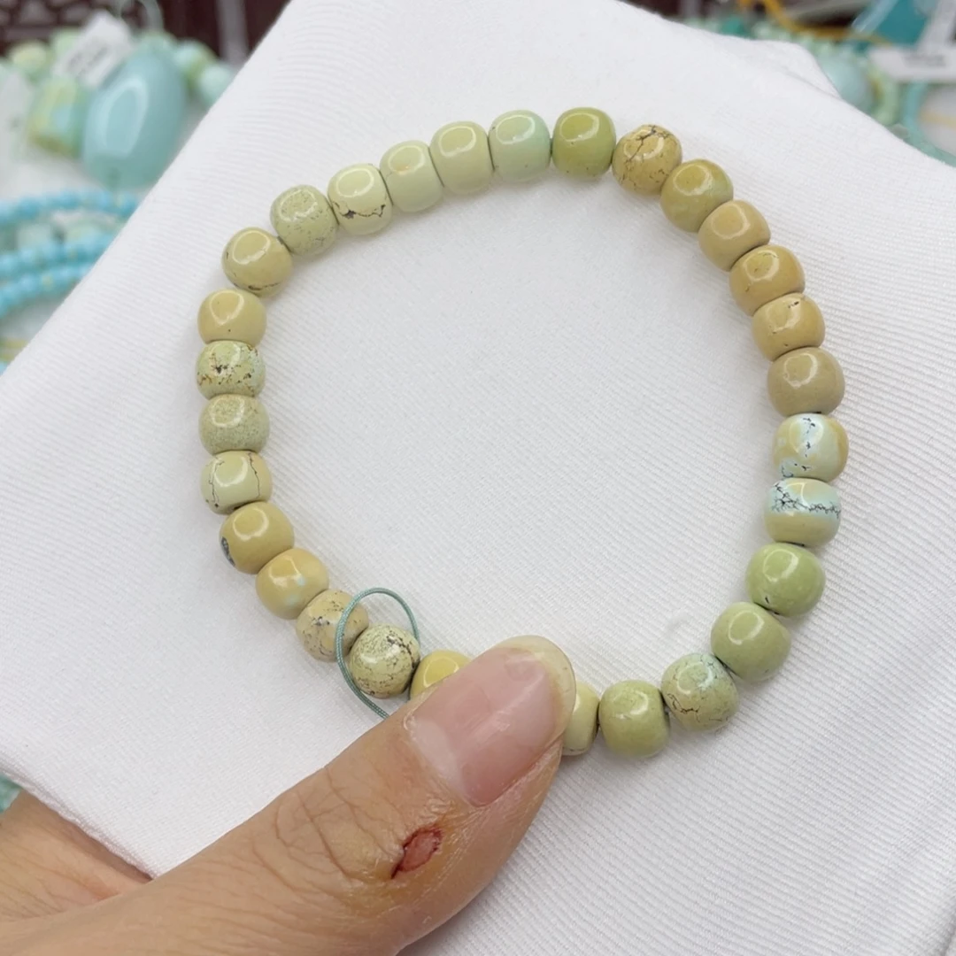 绿松石银S925镶嵌颈饰