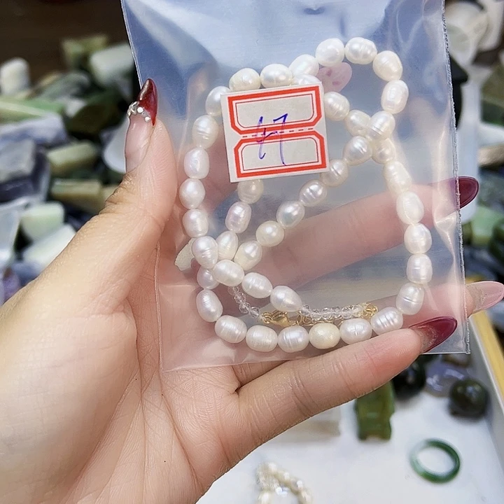 淡水珍珠珠宝奇石银S925镶嵌Y****