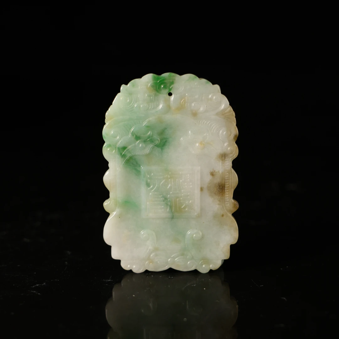 40K5  清  翡翠福禄牌